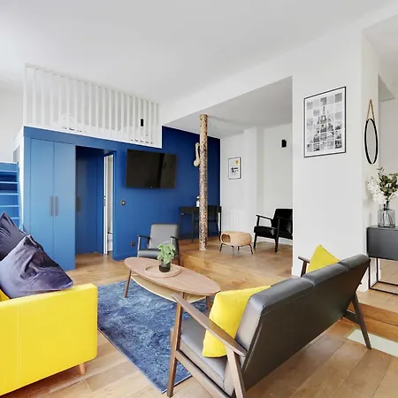 Appartement Authentic Loft - 2br 8p - Oberkampf *